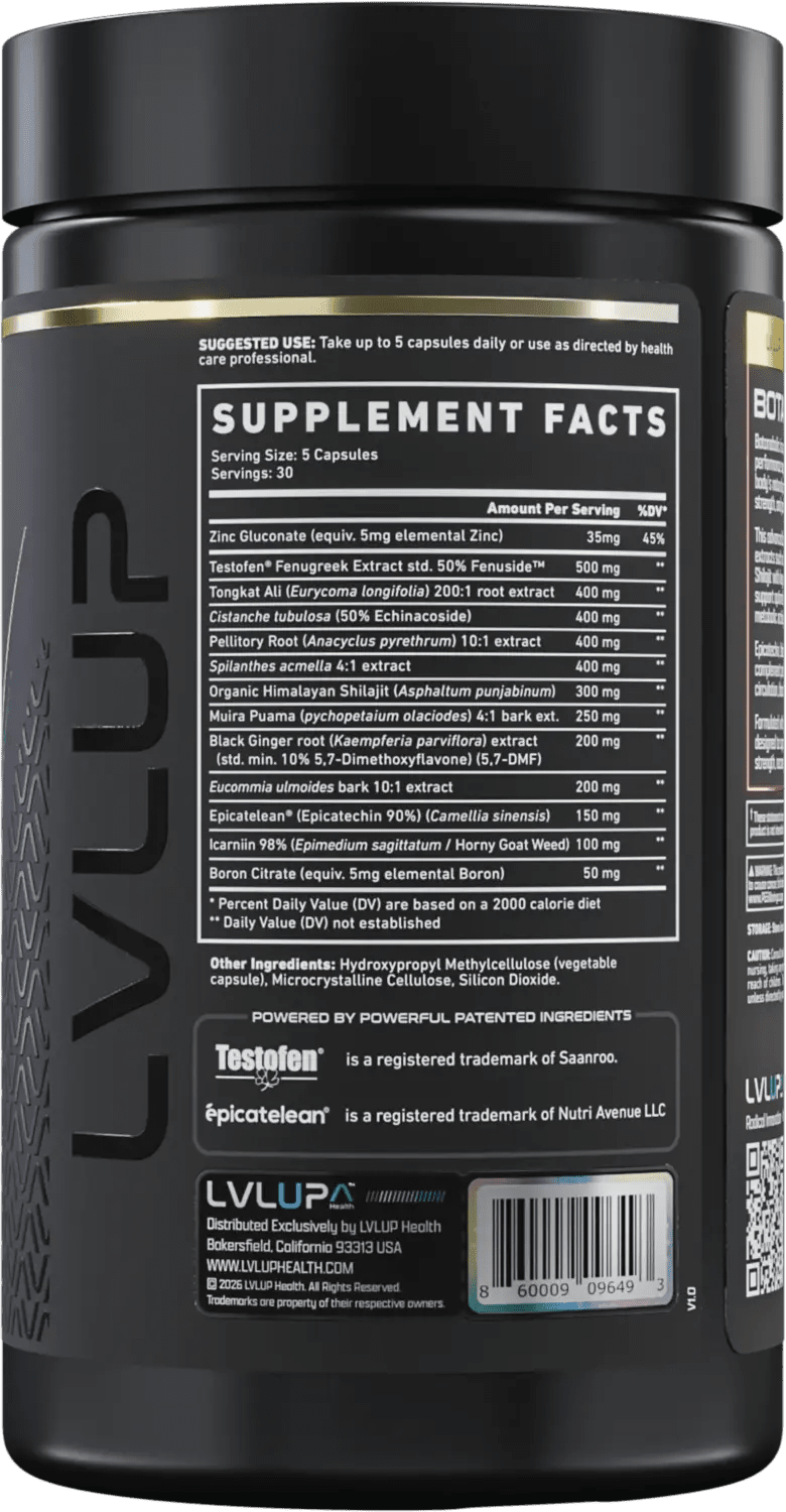 LVLUP Health Botanabolic 90 Capsules - J I N G