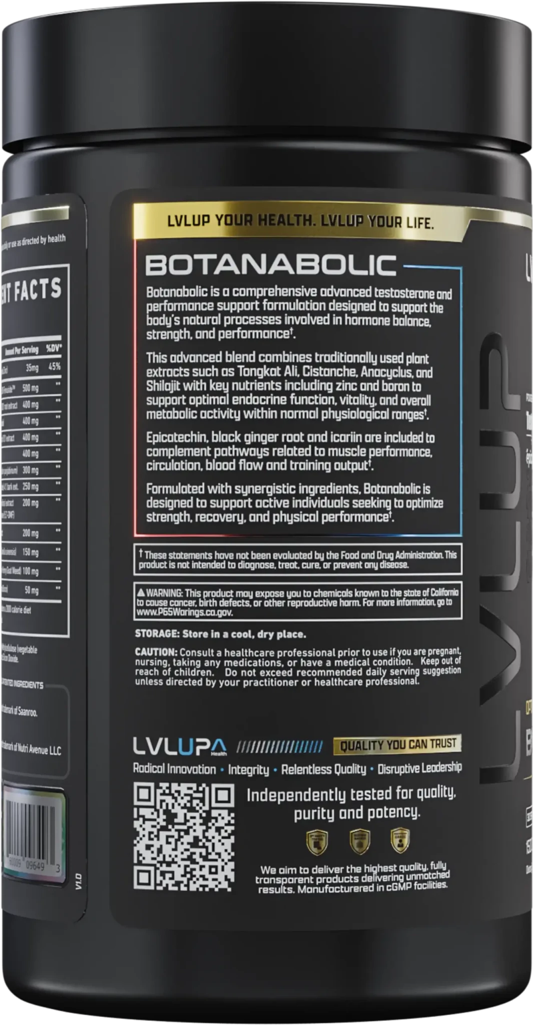 LVLUP Health Botanabolic 90 Capsules - J I N G