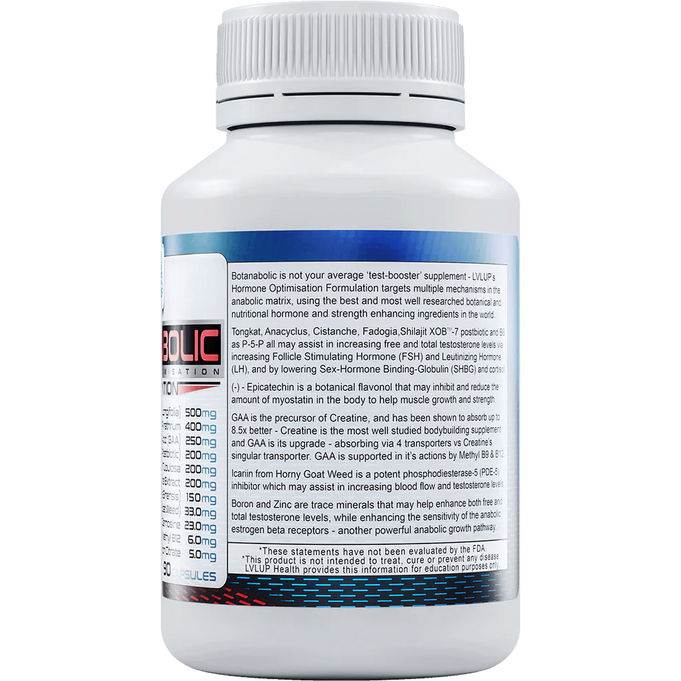 LVLUP Health Botanabolic 90 Capsules - JING Organics