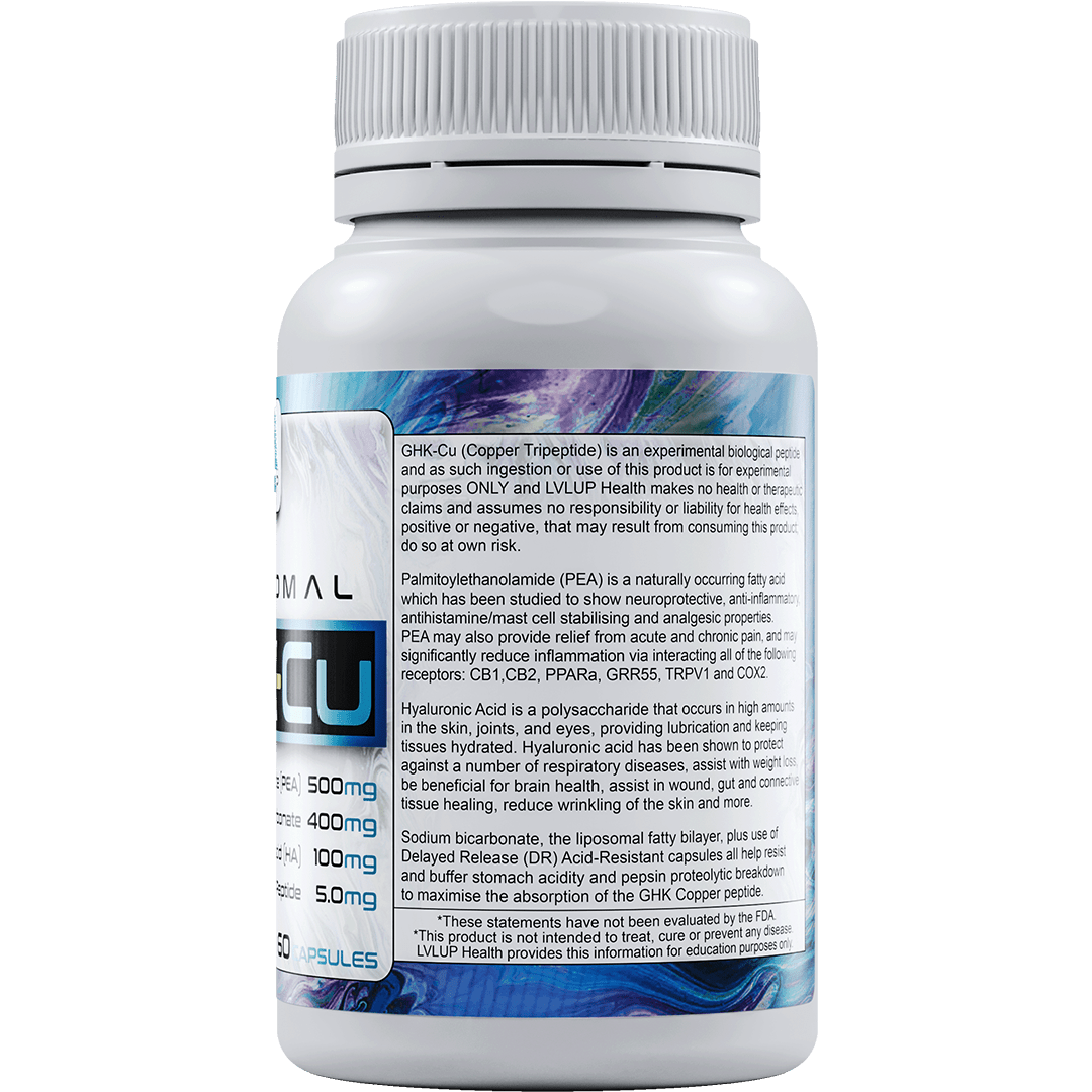 LVLUP Health GHK-Cu 60 Capules JING LVLUP Health GHK-Cu 60 Capules JING