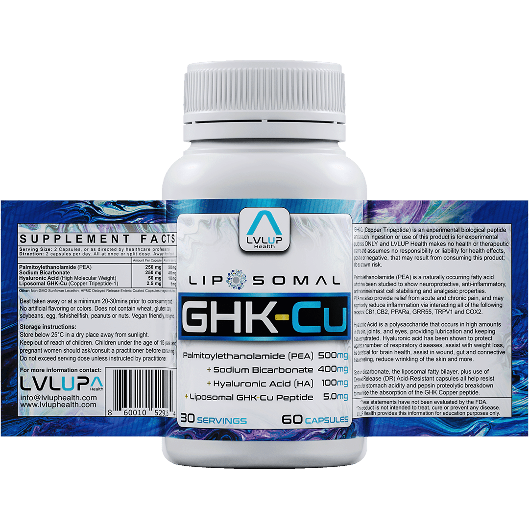 LVLUP Health GHK-Cu 60 Capules JING LVLUP Health GHK-Cu 60 Capules JING