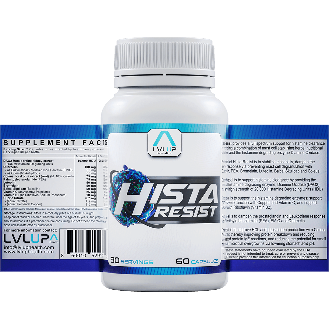 LVLUP Health Hista Resist 60 Capsules - JING Organics