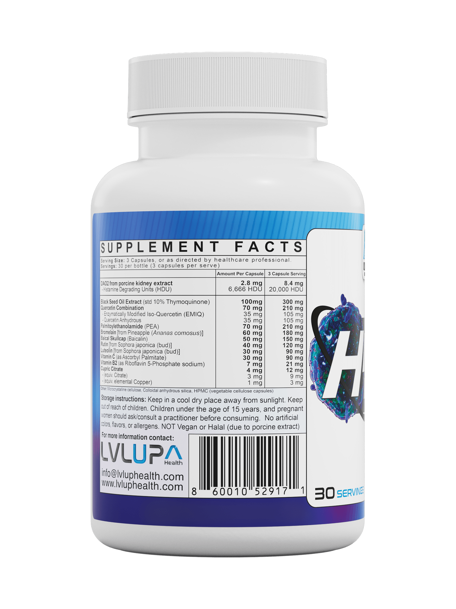 LVLUP Health Hista Resist 90 Capsules - JING