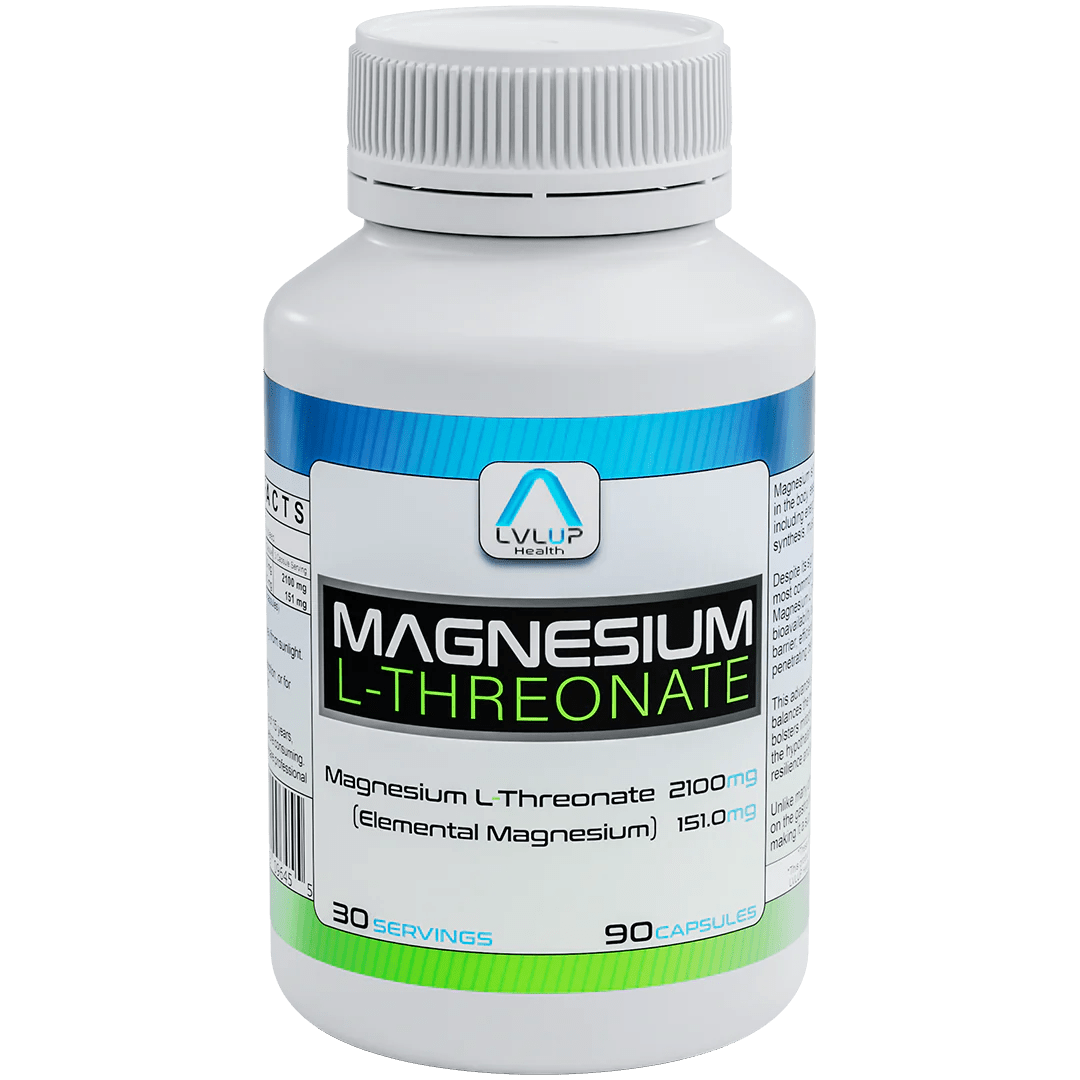 LVLUP Health Magnesium L - Threonate 90 Capsules - JING Organics
