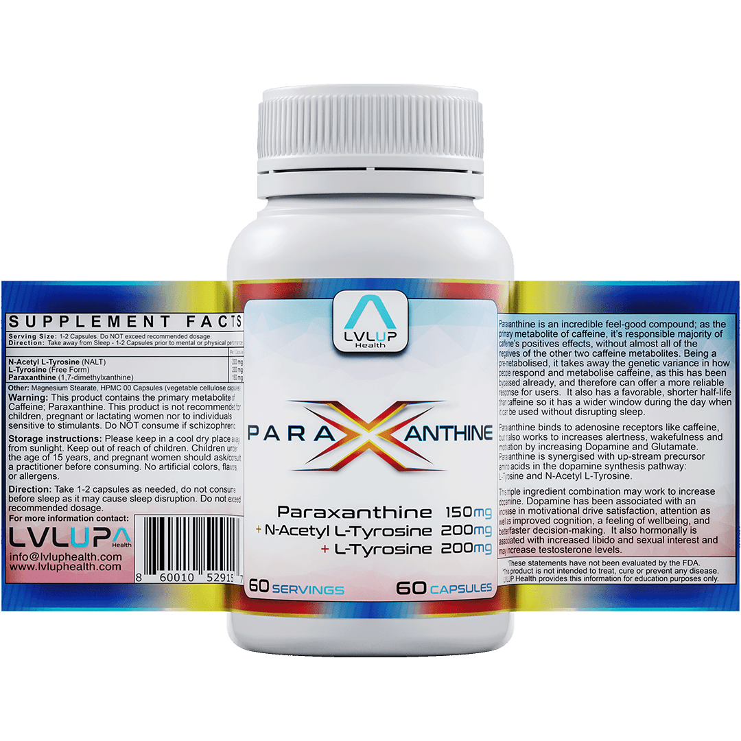 LVLUP Health ParaXanthine 60 Capsules - JING Organics