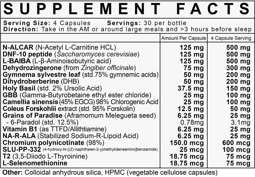 LVLUP Health Total Recomp 90 Capsules - JING Organics