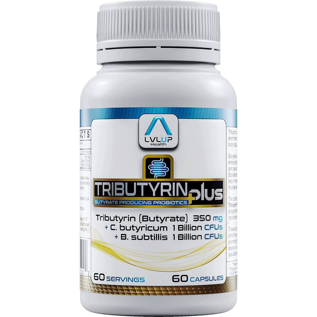 LVLUP Health Tributyrin Plus 60 Capsules - JING Organics
