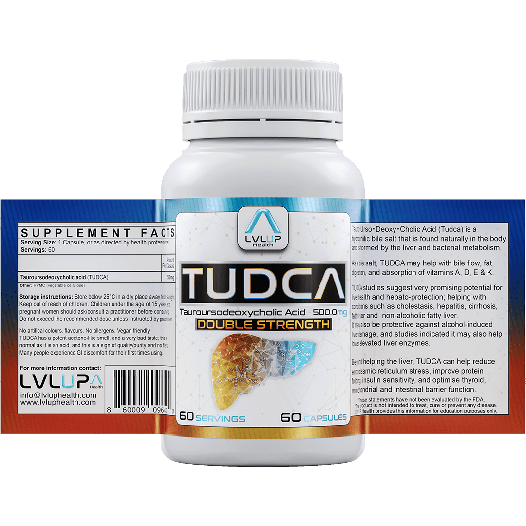 LVLUP Health TUDCA 500mg 60 Capsules - JING Organics