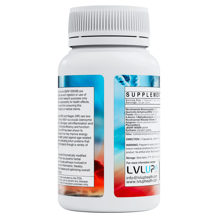 LVLUP Longevity (5 - Amino 1MQ) 60 Capsules - JING Organics