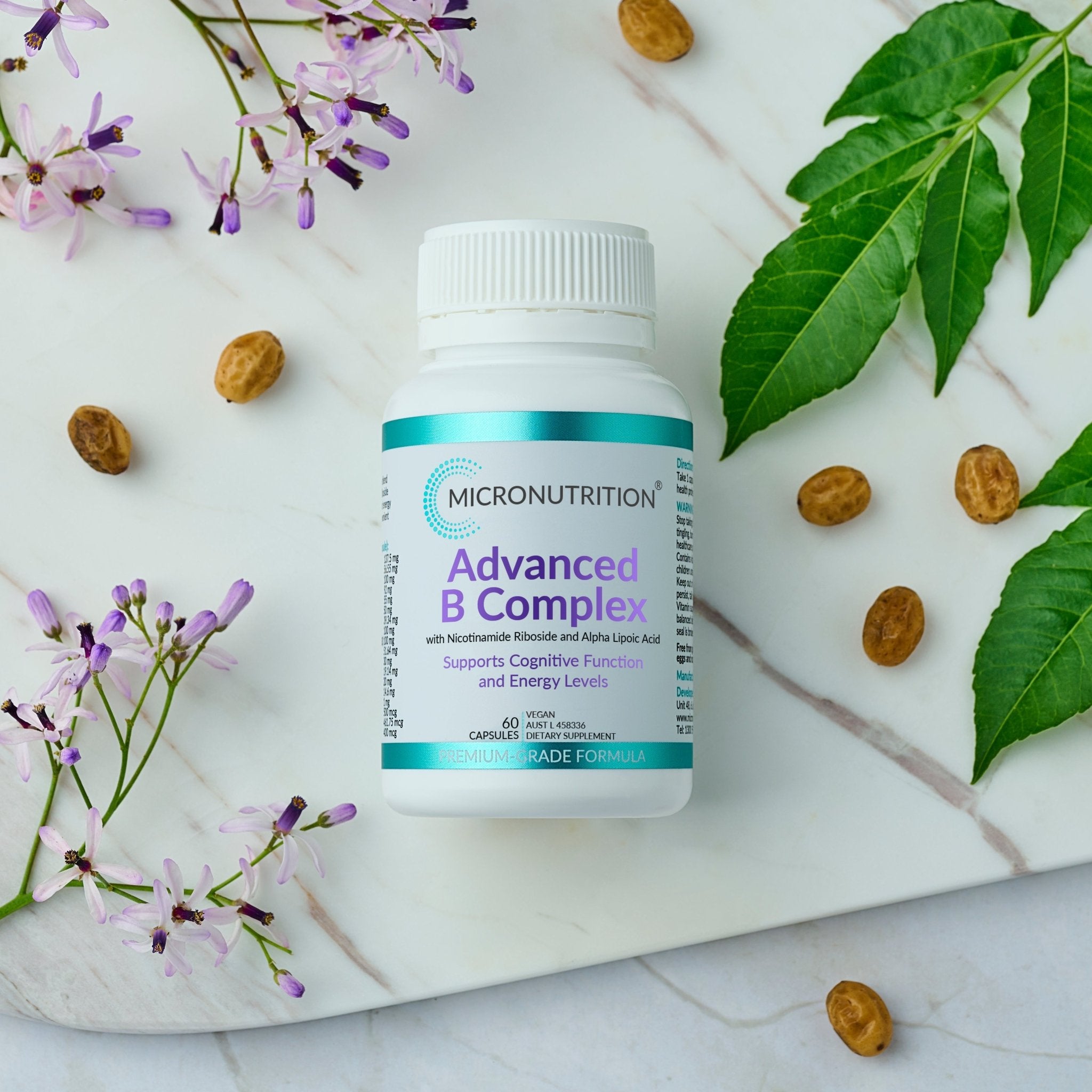 Micronutrition Advanced B Complex 60 Capsules - JING Organics