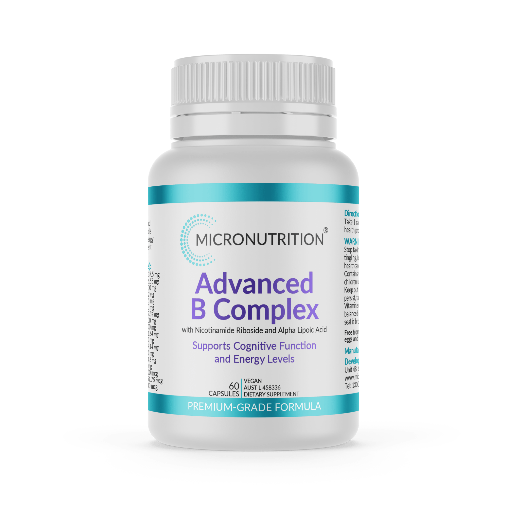 Micronutrition Advanced B Complex 60 Capsules - JING Organics