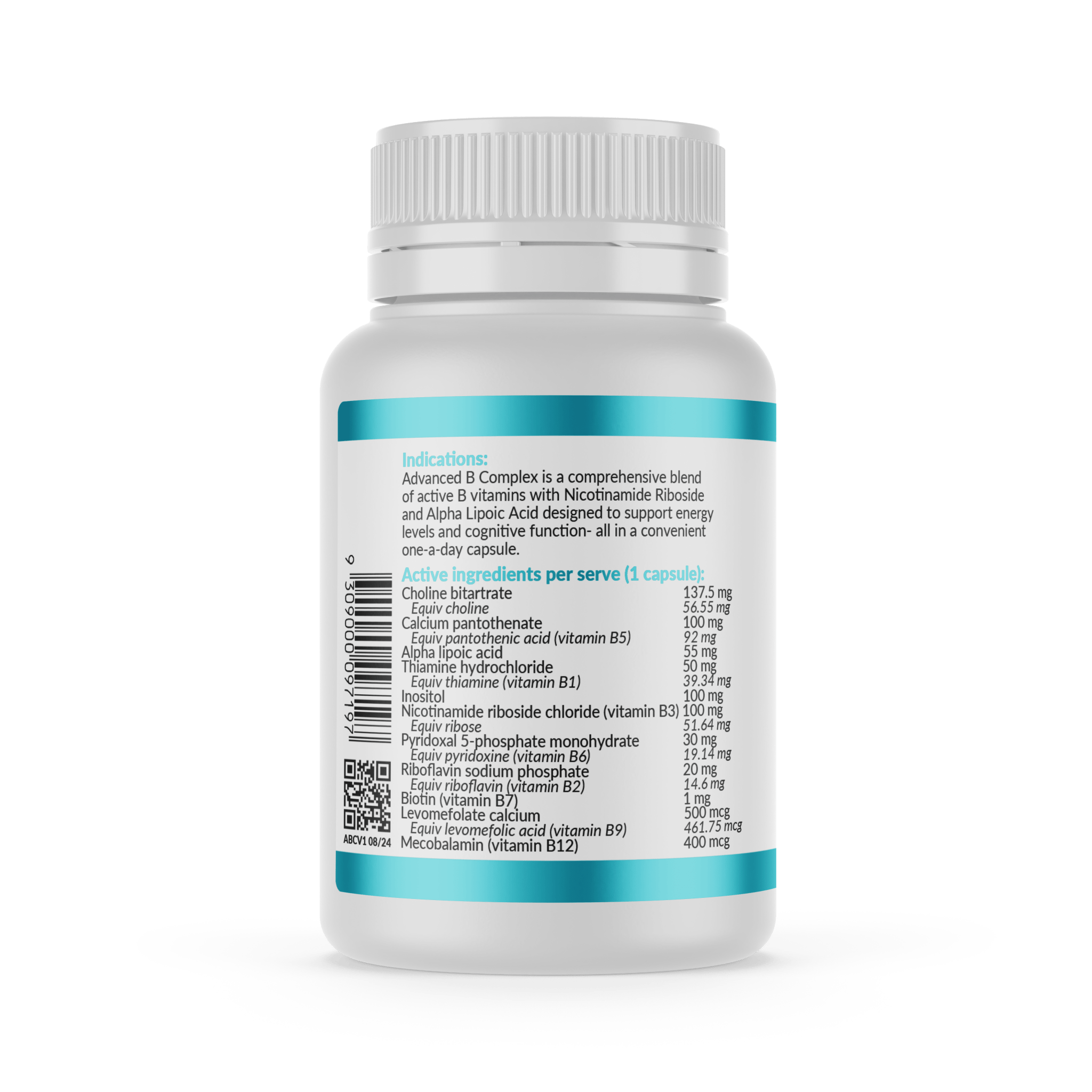 Micronutrition Advanced B Complex 60 Capsules - JING Organics