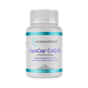 Micronutrition LipoCap CoQ10 60 Capsules - JING Organics