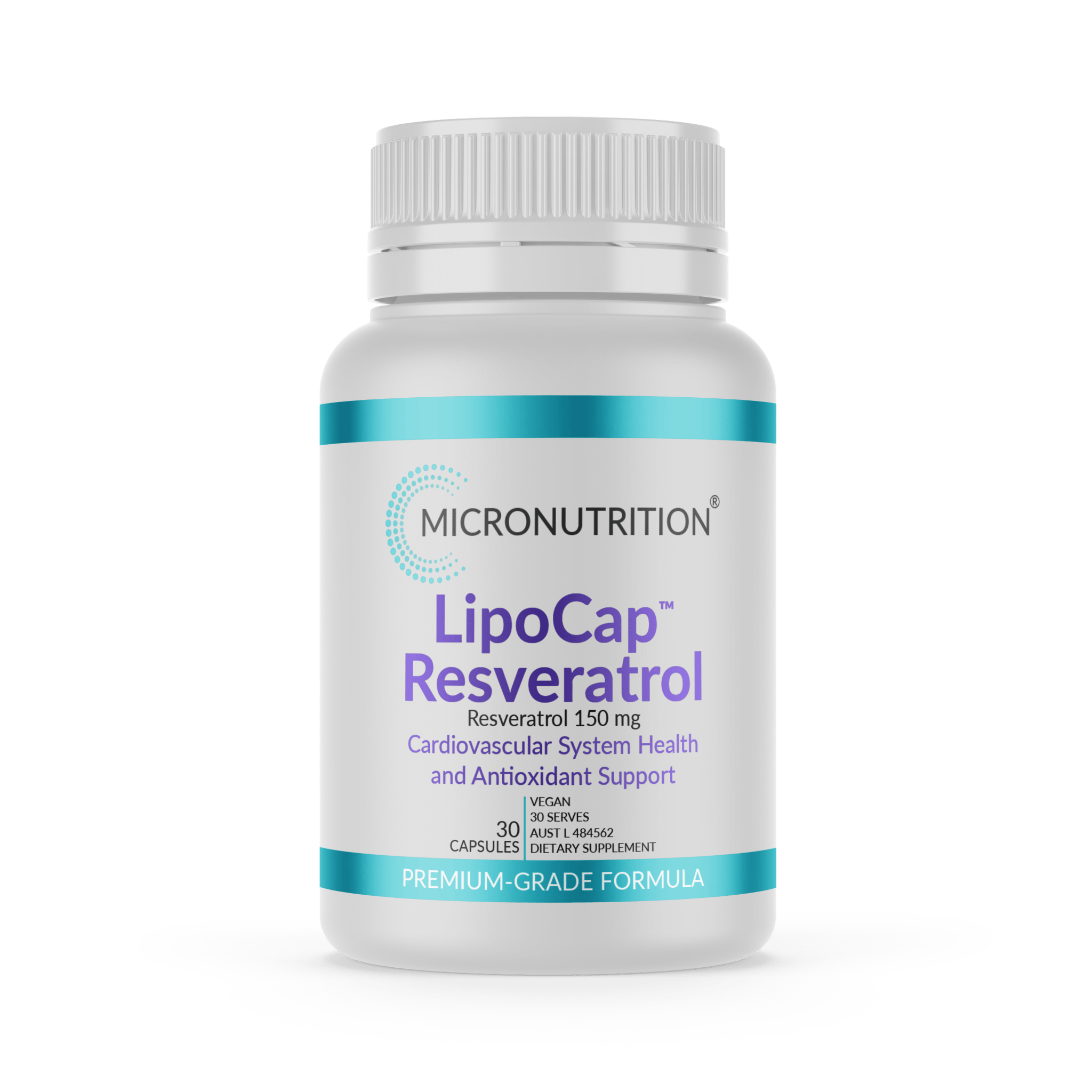 Micronutrition LipoCap Resveratrol 30 Capsules - JING Organics