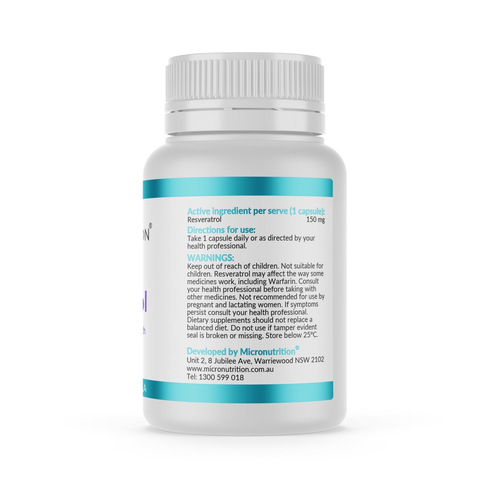 Micronutrition LipoCap Resveratrol 30 Capsules - JING Organics