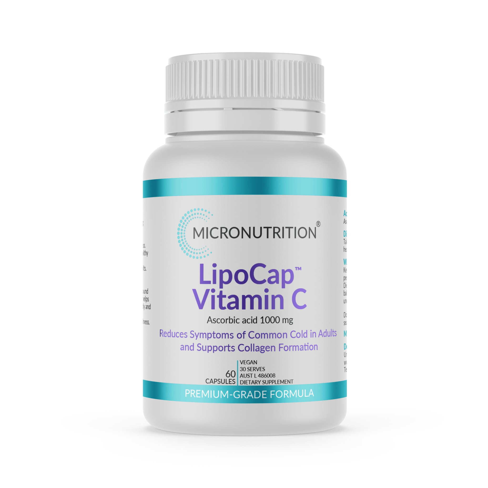 Micronutrition LipoCap Vitamin C 60 Capsules - JING Organics