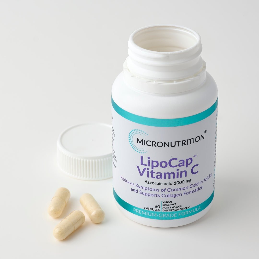 Micronutrition LipoCap Vitamin C 60 Capsules - JING Organics