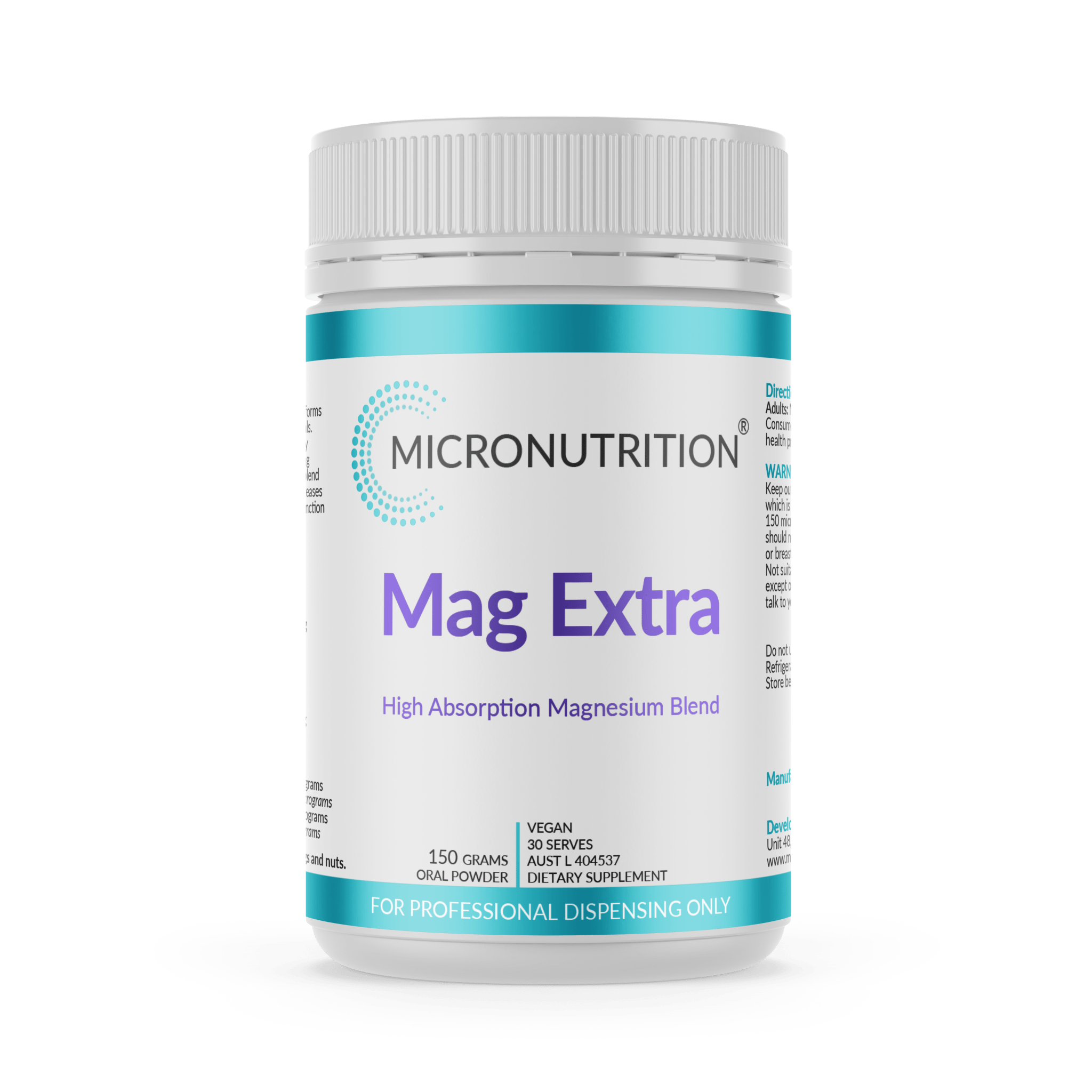 Micronutrition Mag Extra 150g - JING Organics