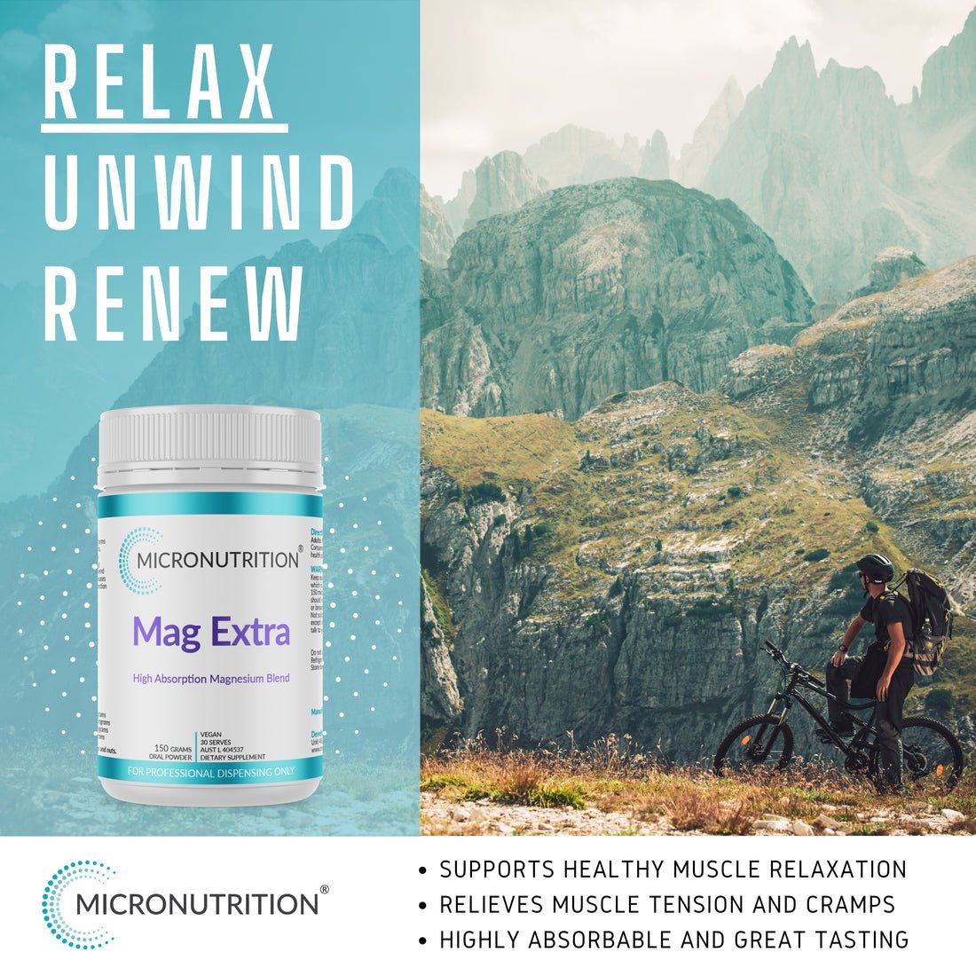 Micronutrition Mag Extra 150g - JING Organics