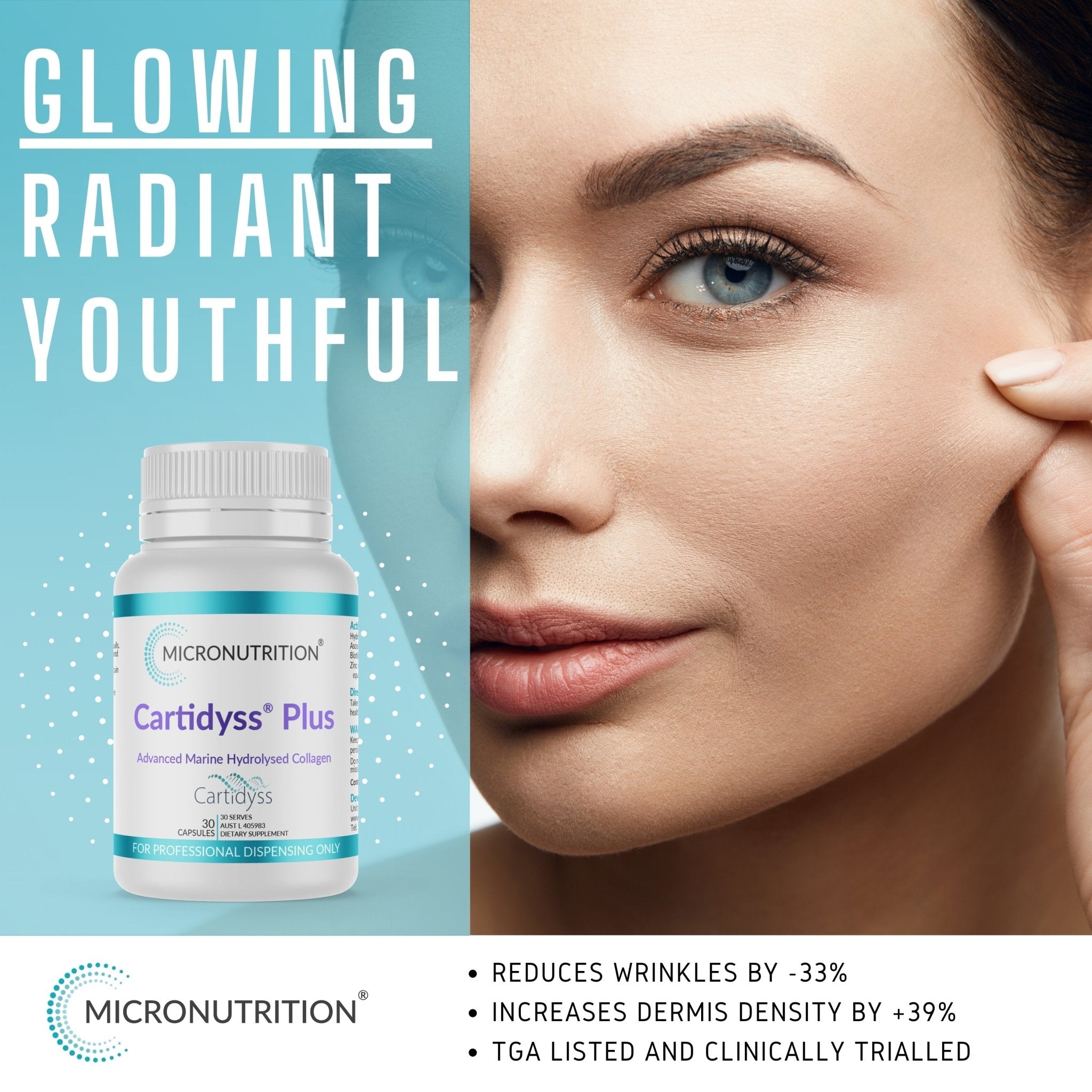 Micronutrition Marine Collagen Cartidyss Plus 30 Capsules - JING Organics