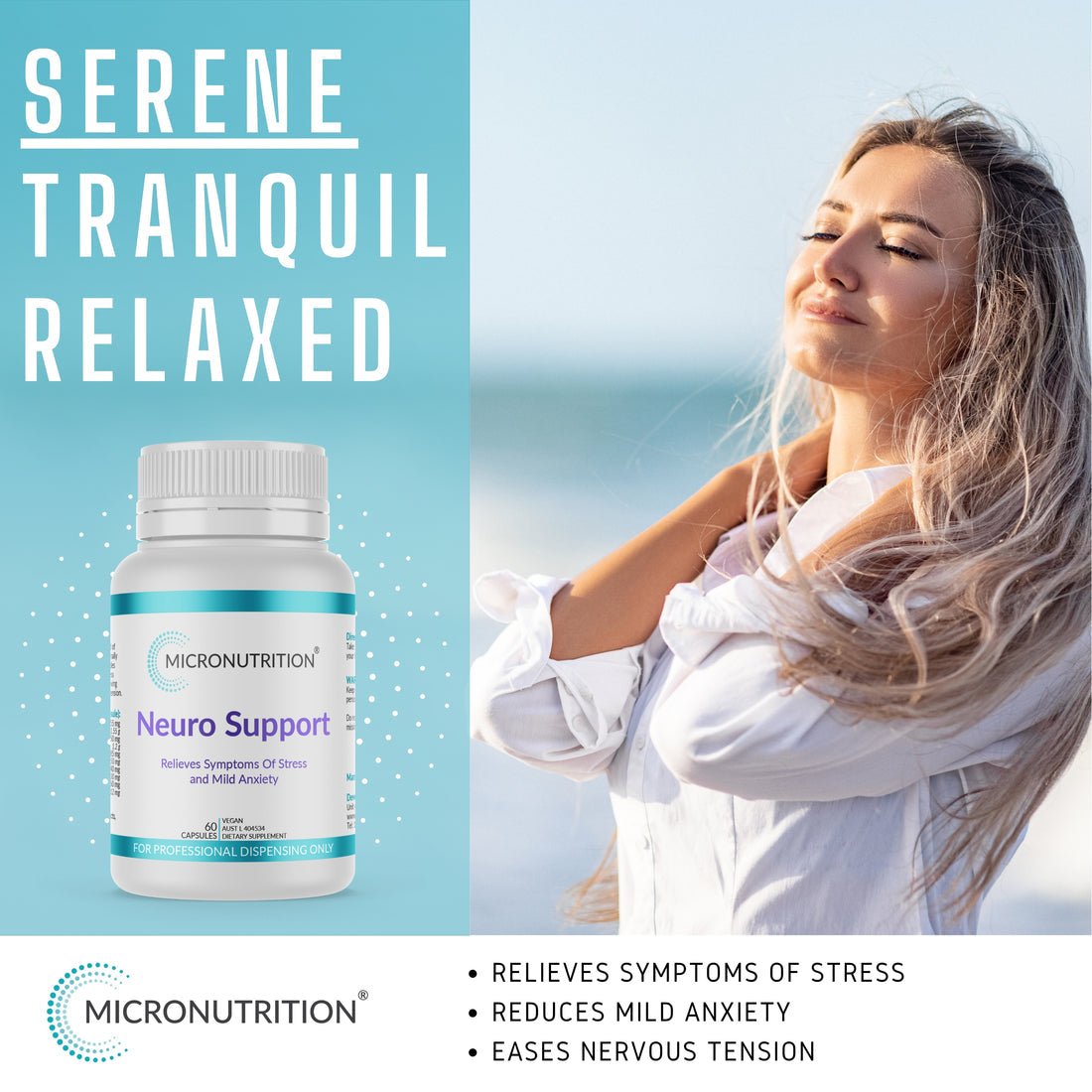 Micronutrition Neuro Support 60 Capsules - JING Organics