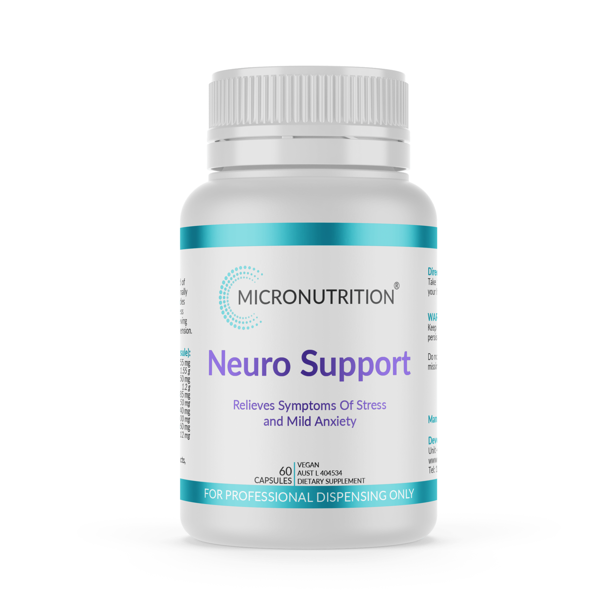 Micronutrition Neuro Support 60 Capsules - JING Organics