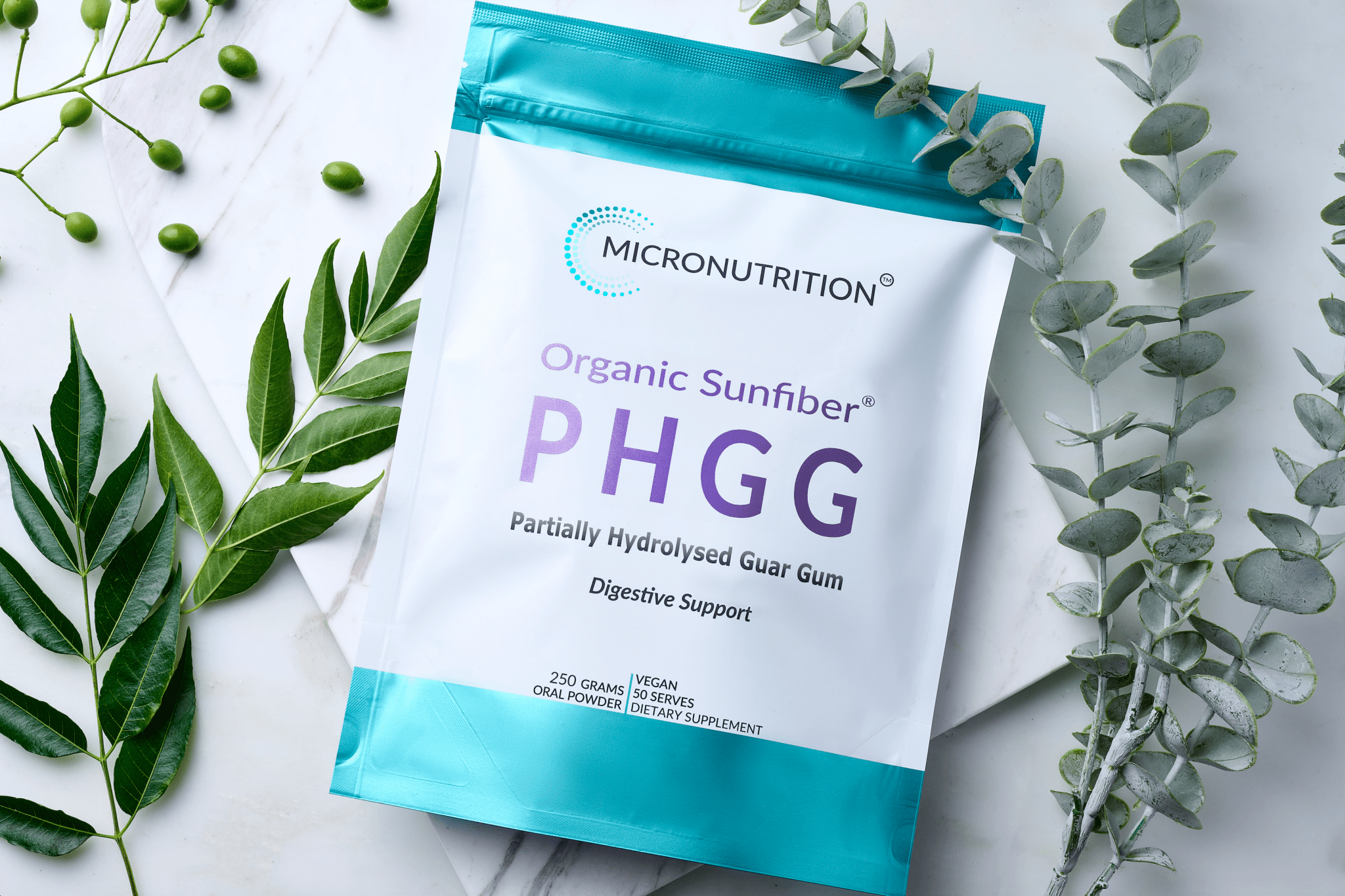 Micronutrition Organic Sunfibre PHGG 250g - JING Organics