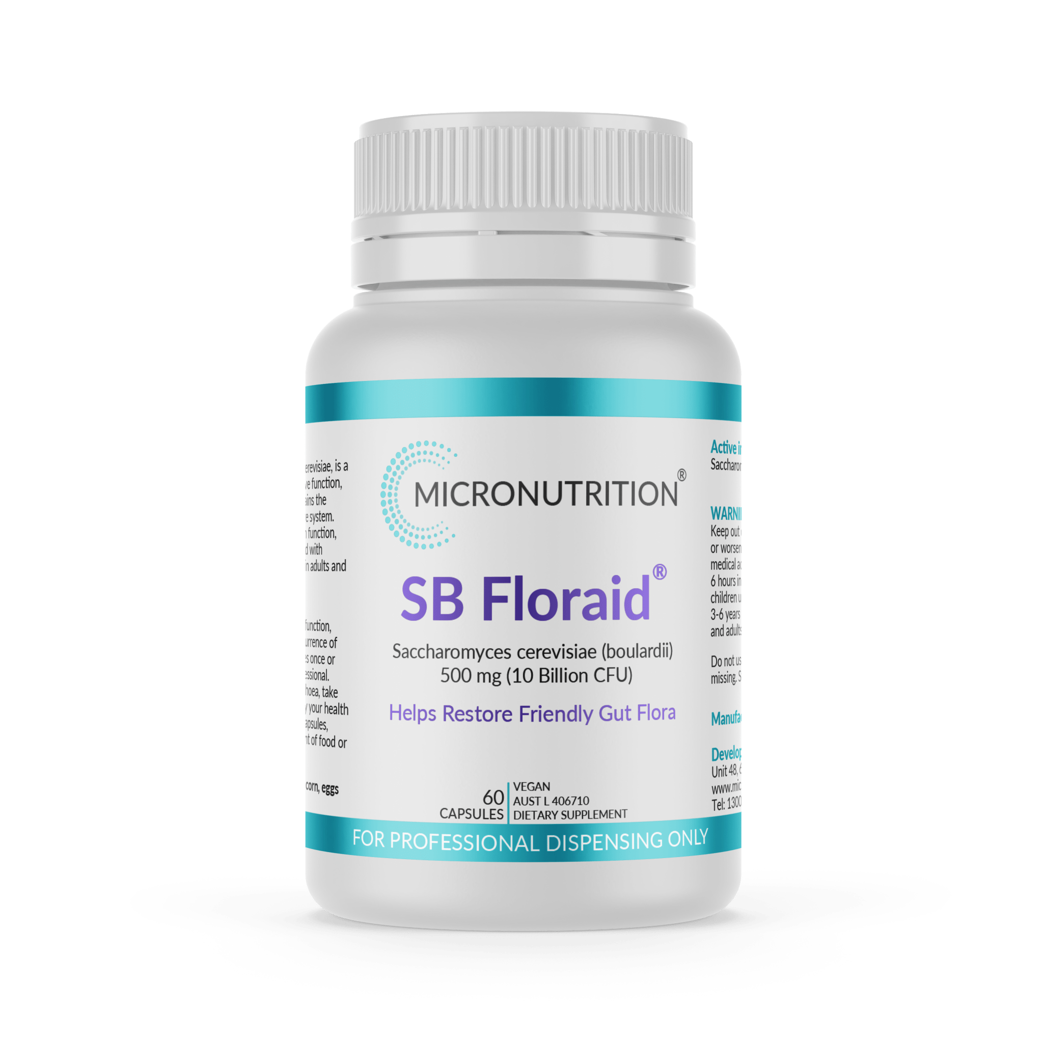 Micronutrition SB Floraid 60 Capsules - JING Organics