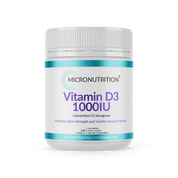Micronutrition Vitamin D3 1000IU 240 Capsules - JING Organics
