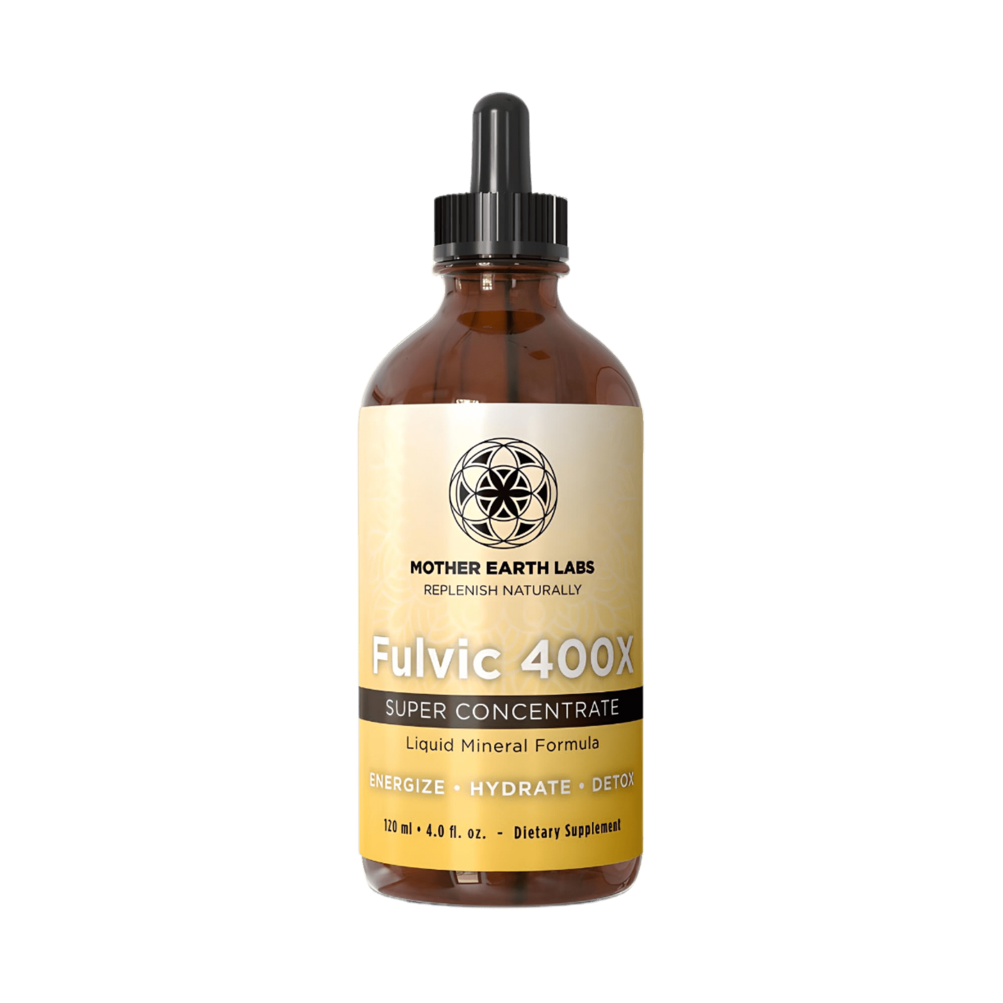Mother Earth Labs Fulvic 400x Liquid 120ml - JING Organics