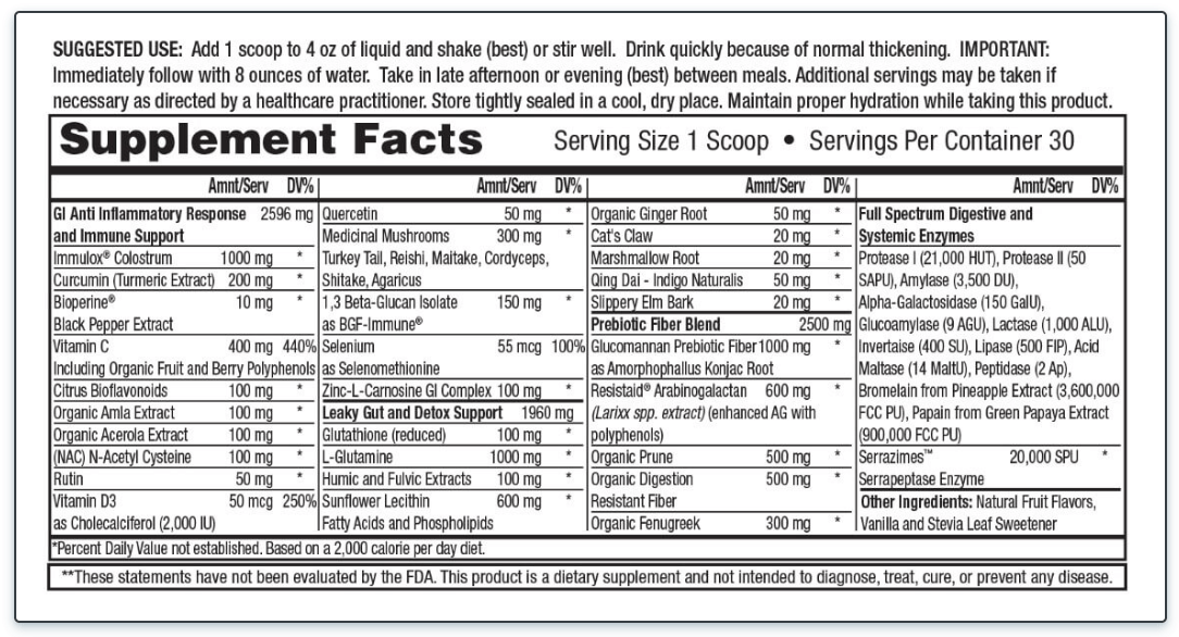 Mother Earth Labs Gi UltraMax 245g - JING Organics