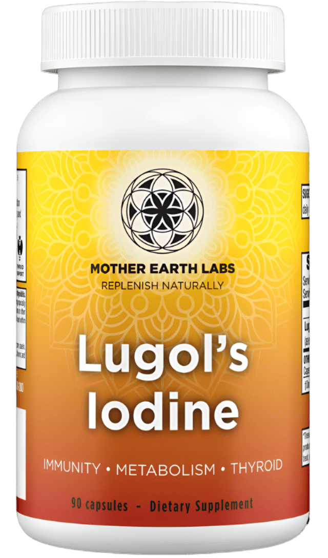 Mother Earth Labs Lugol's Iodine 90 Capsules - JING Organics