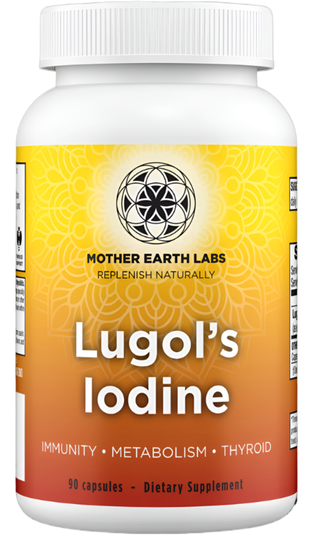 Mother Earth Labs Lugol's Iodine 90 Capsules