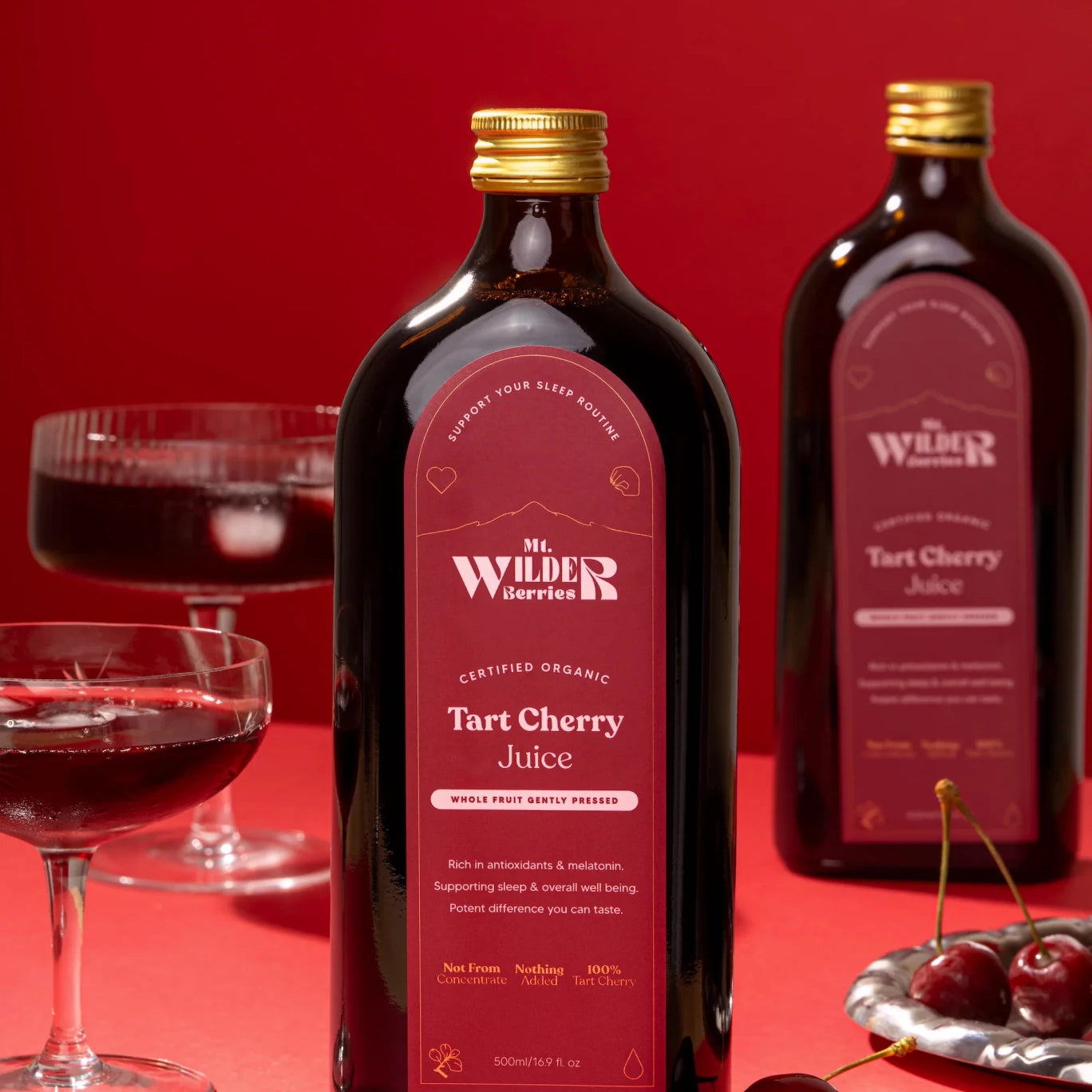 Mt. Wilder Organic Tart Cherry Juice 500mL - J I N G