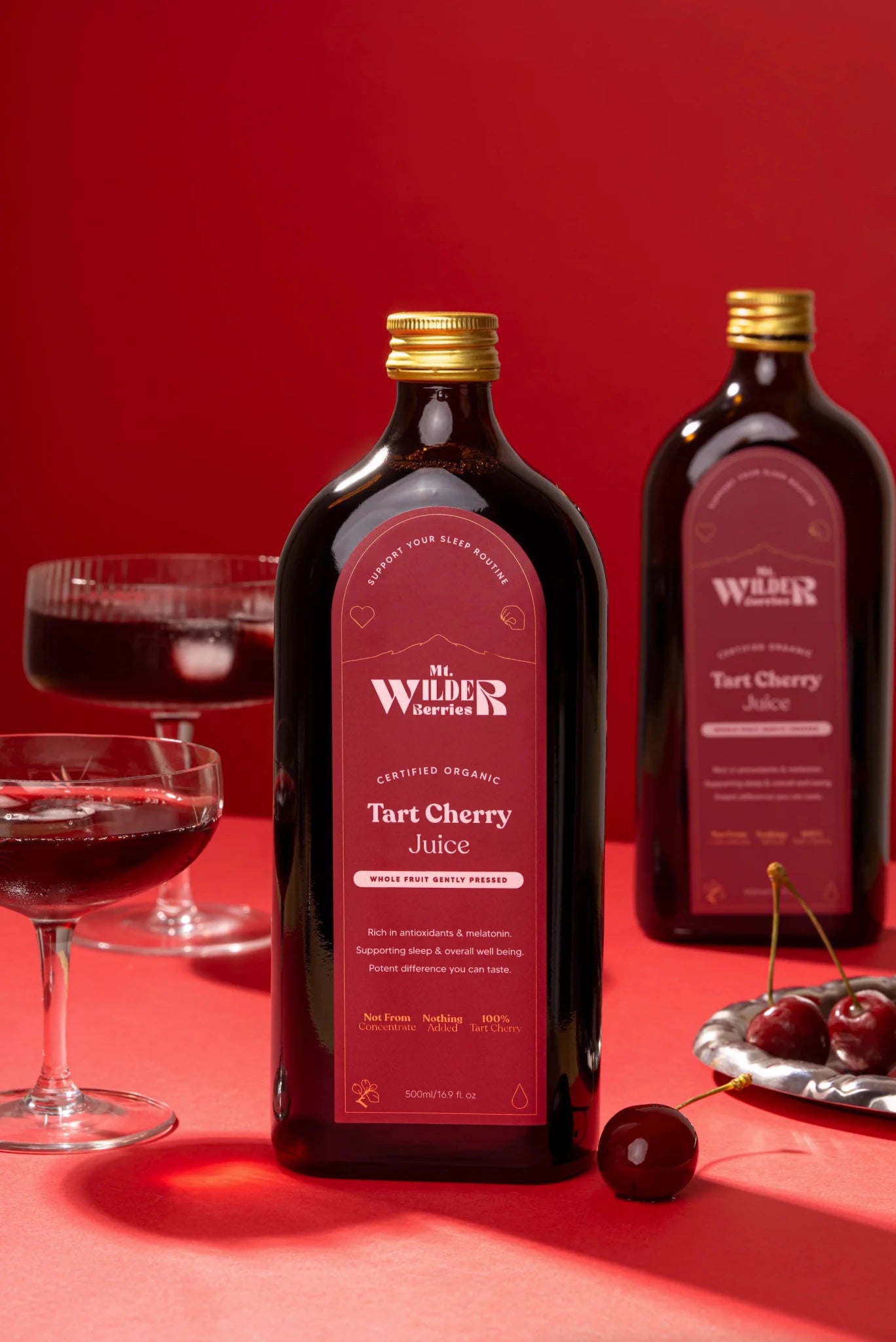 Mt. Wilder Organic Tart Cherry Juice 500mL - J I N G
