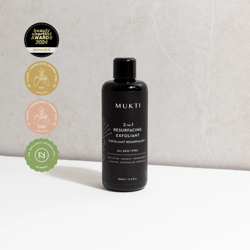 Mukti 2 in 1 Resurfacing Exfoliant 100ml - JING