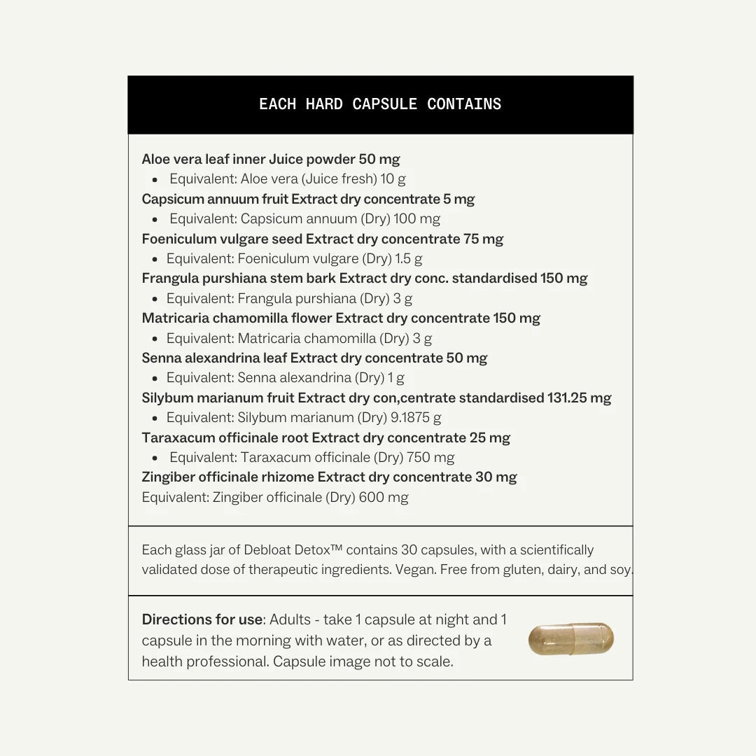 My Way Up Debloat Detox 30 Capsules - JING