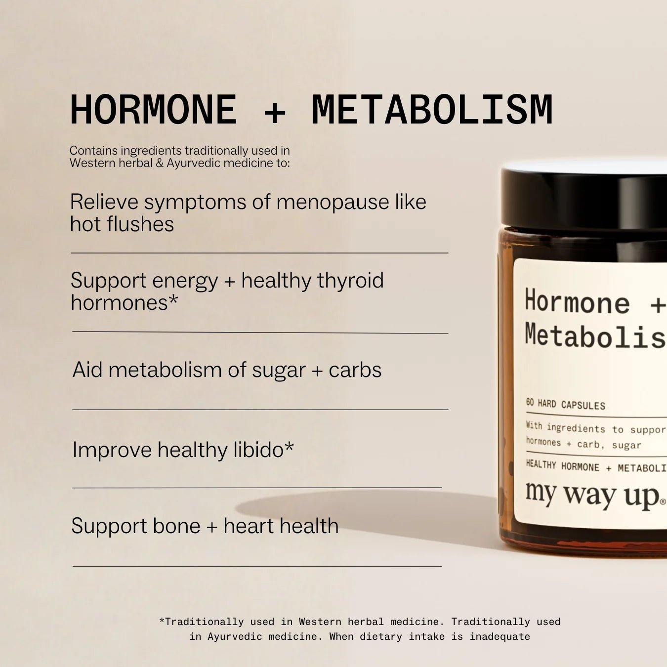 My Way Up Hormone + Metabolism™ 60 Capsules - JING