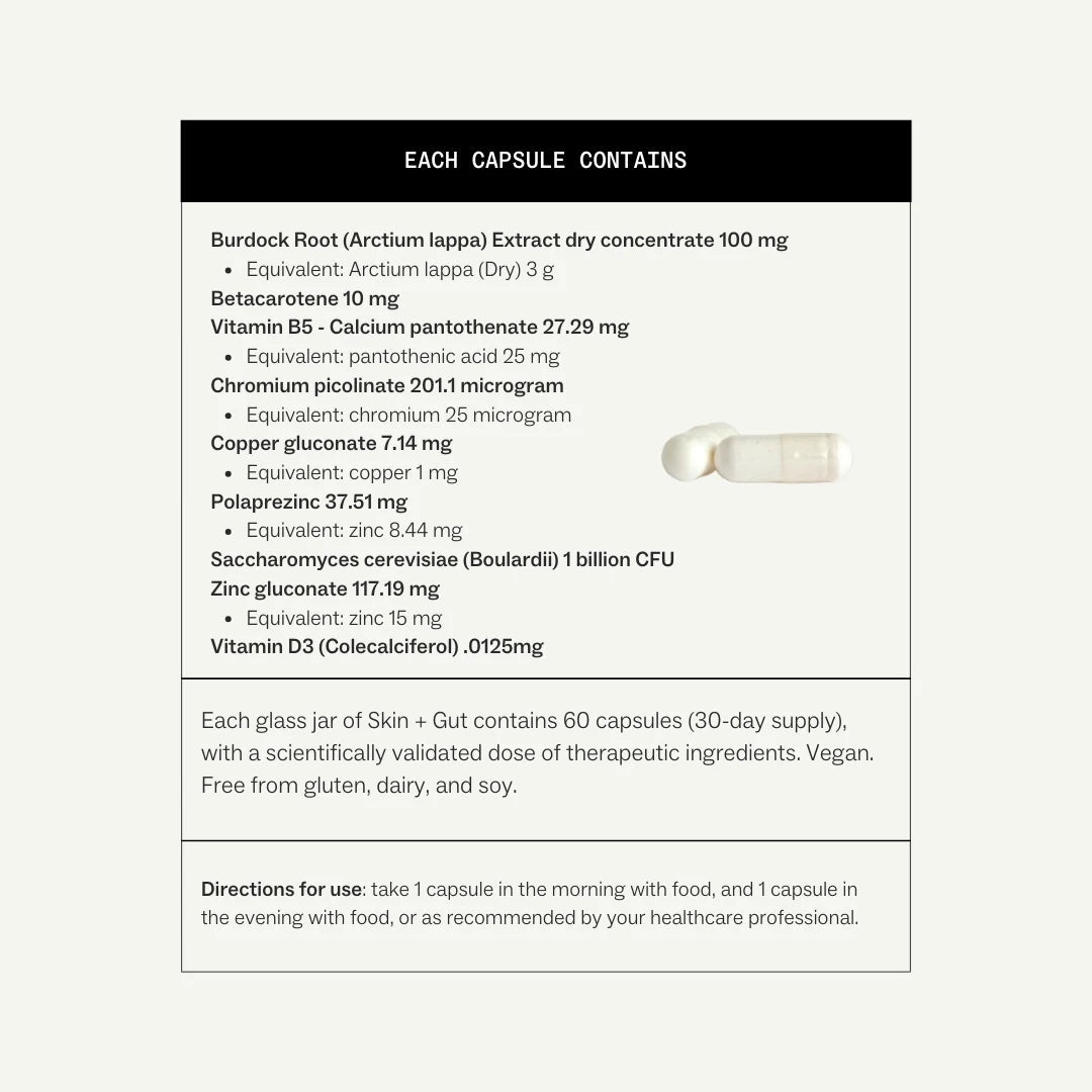 My Way Up Skin + Gut 60 Capsules - JING