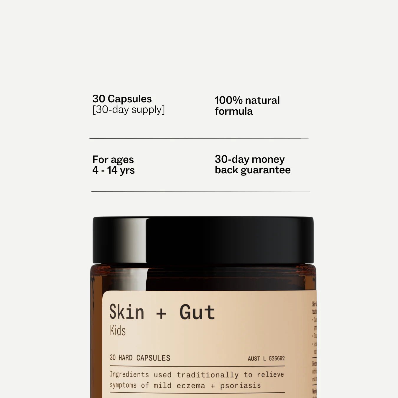 My Way Up Skin + Gut Kids 30 Capsules - JING