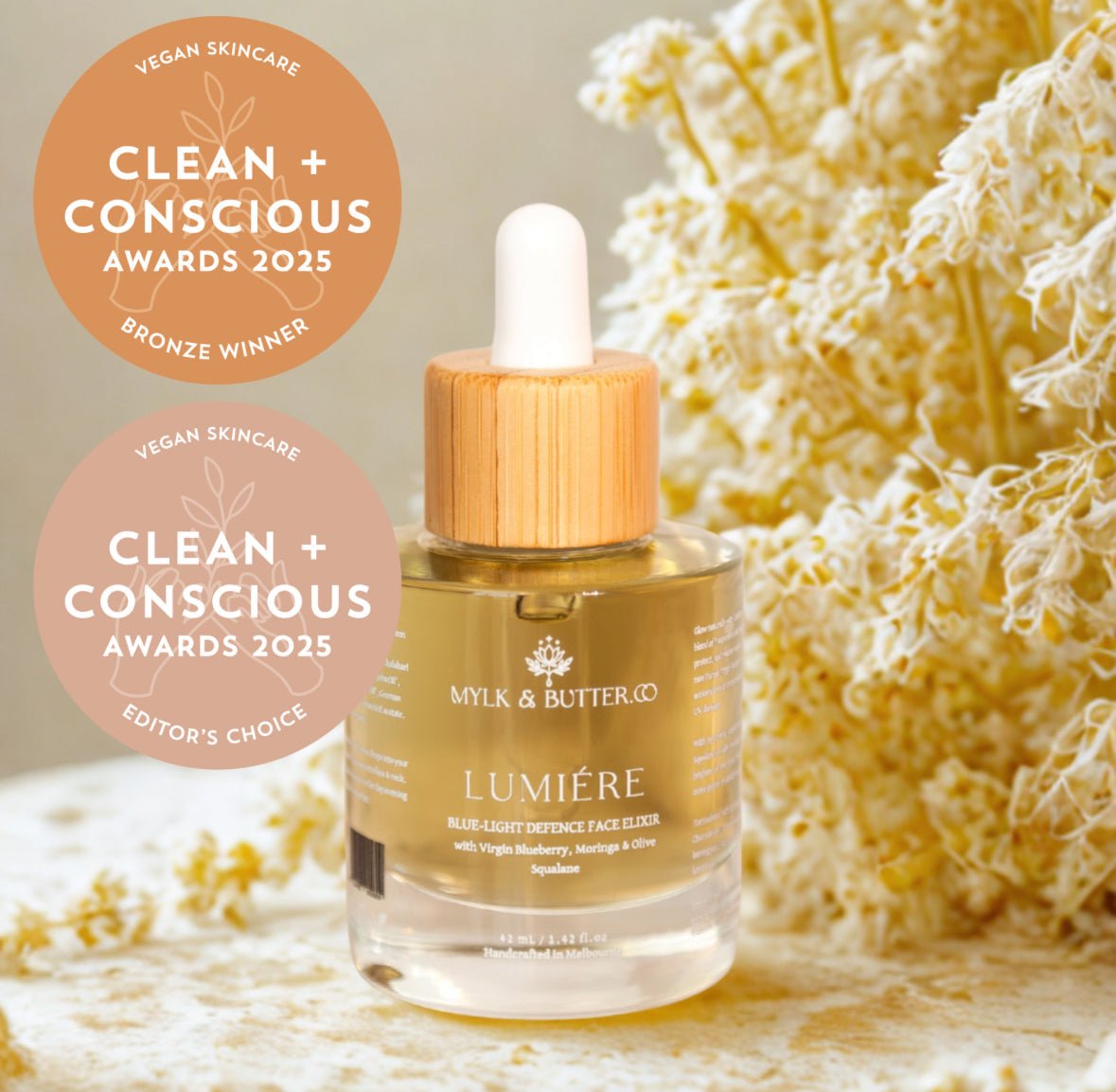 Mylk &amp; Butter Co. Lumiere Face Elixir 42ml - JING Organics