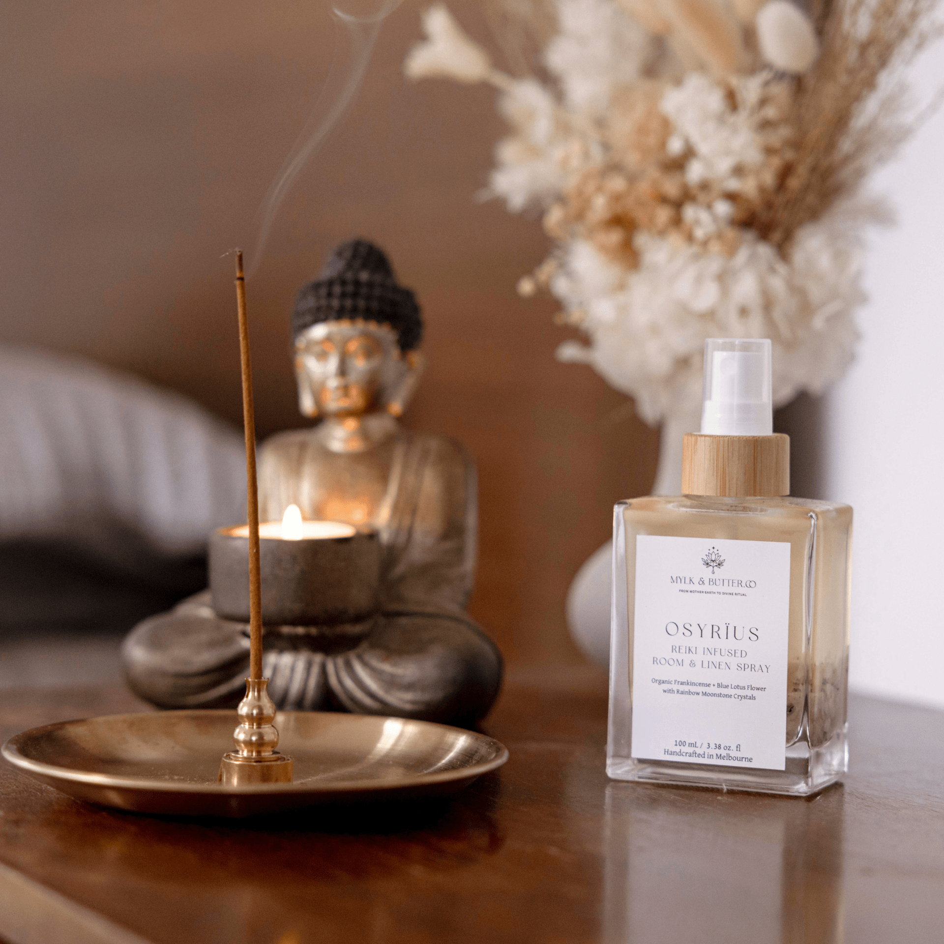 Mylk & Butter Co. Osyrius Reiki Infused Room & Linen Spray 100ml - JING Organics