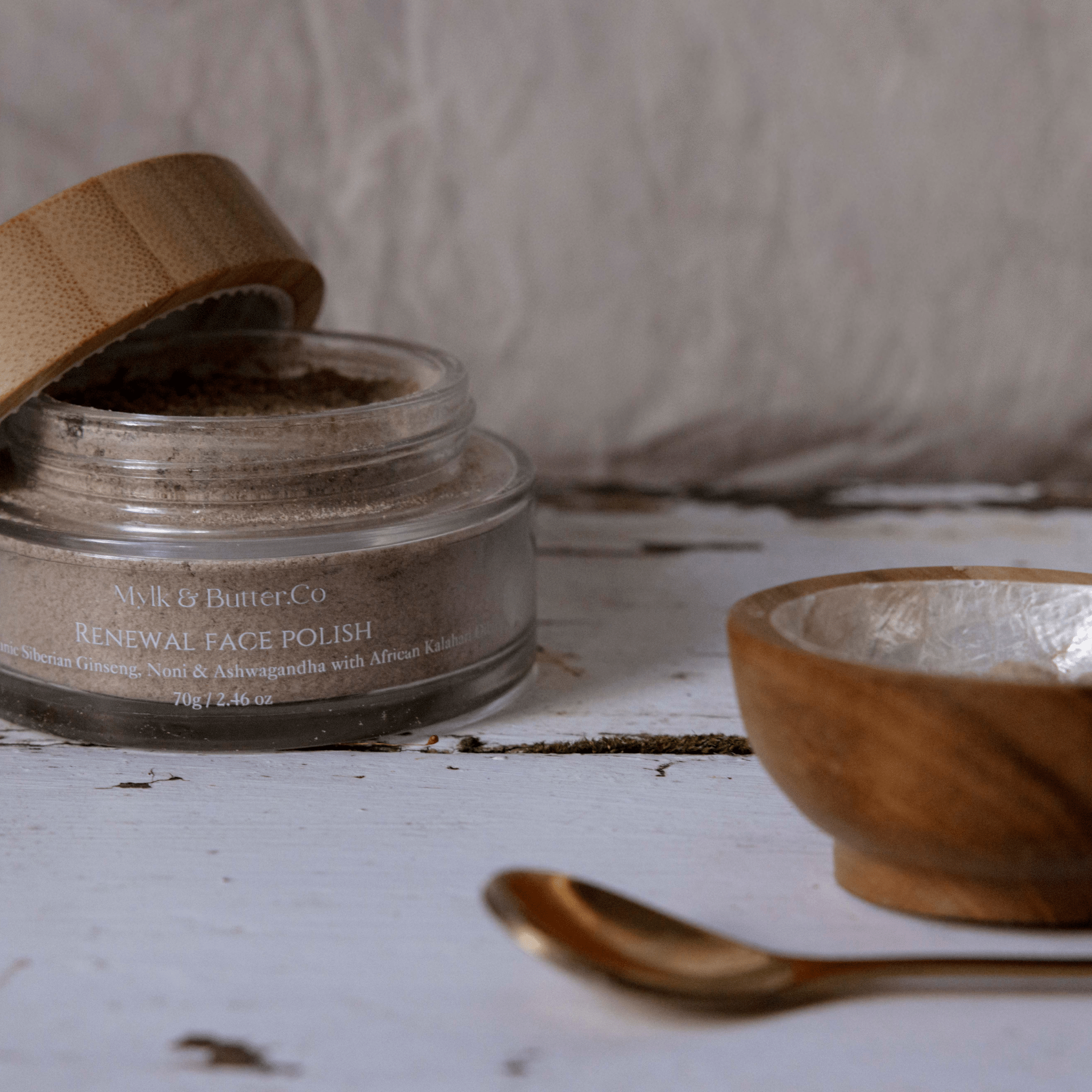 Mylk & Butter Co. Renewal Face Polish & Cleanser 70g - JING Organics