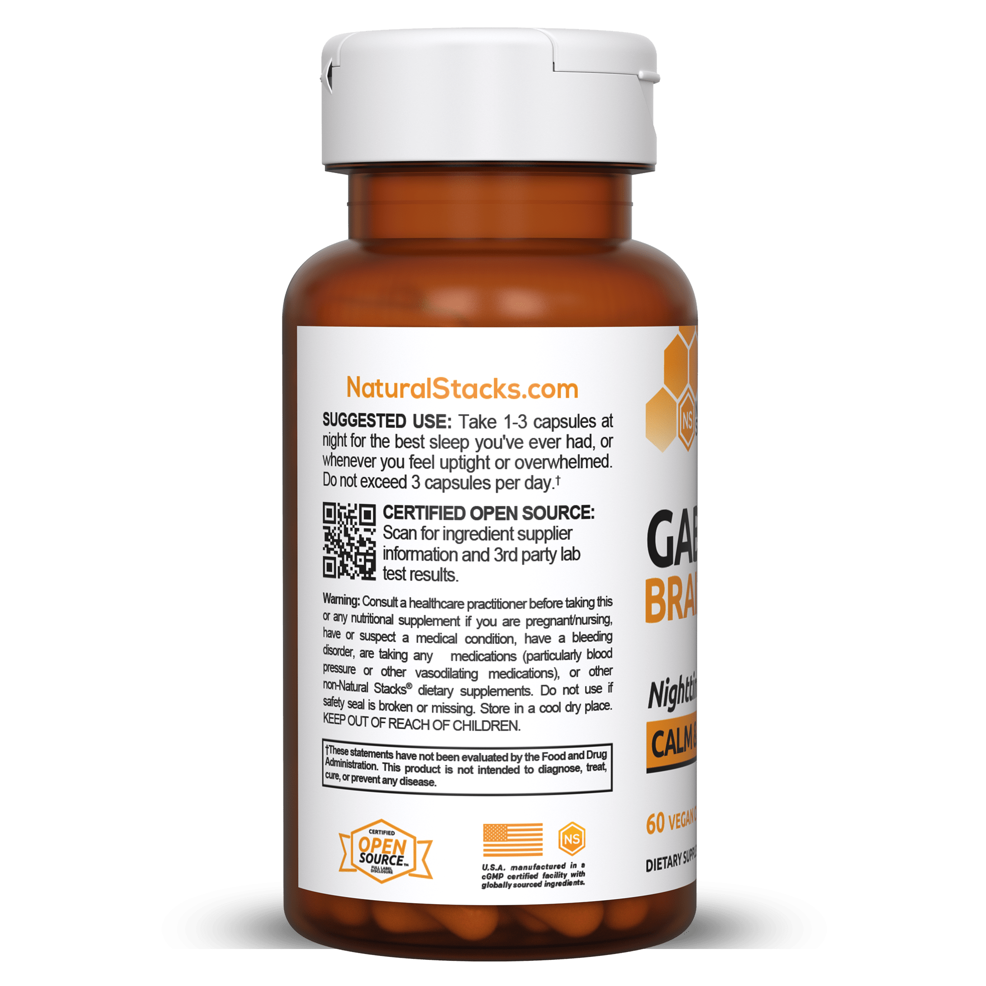 Natural Stacks Gaba 60 capsules - JING Organics