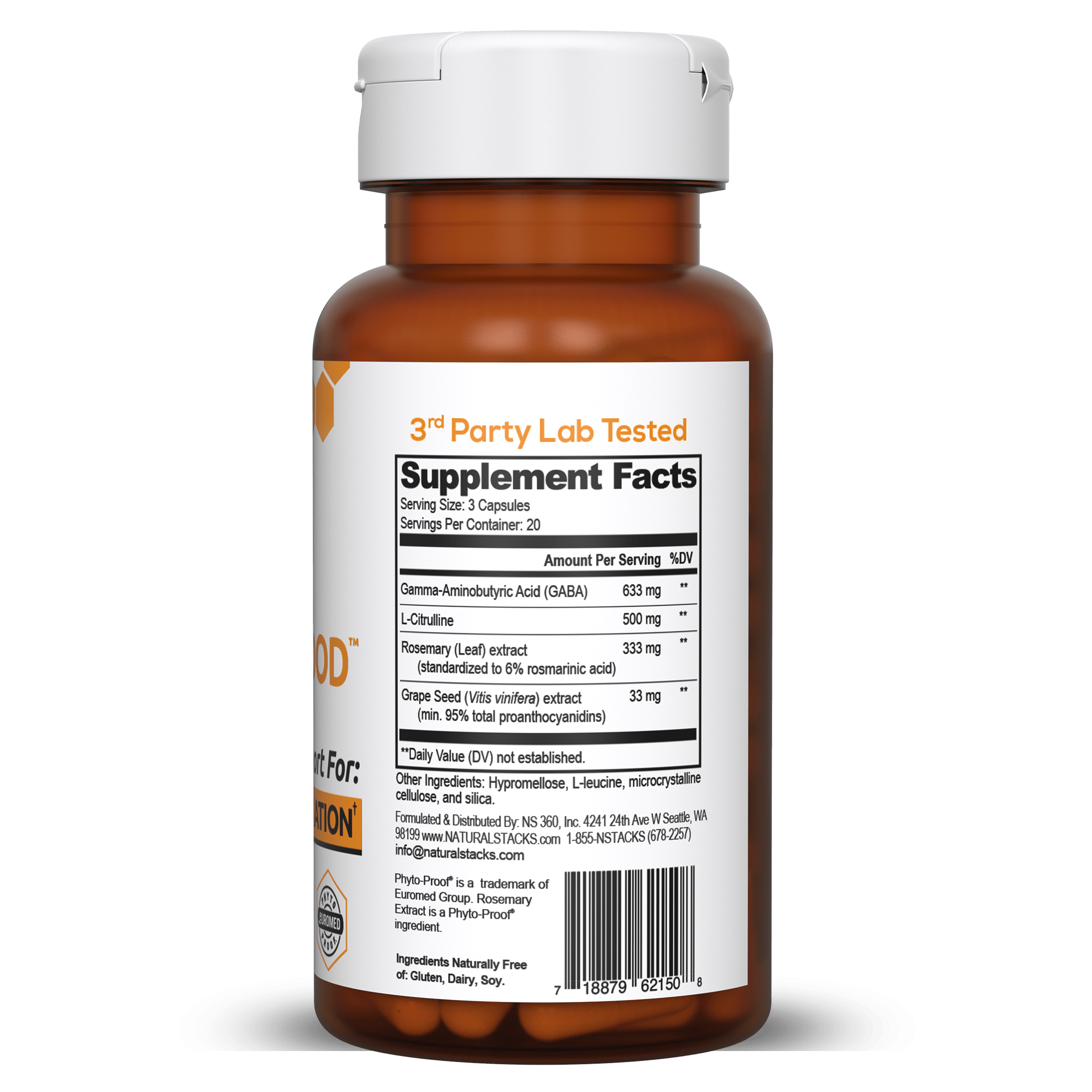 Natural Stacks Gaba 60 capsules - JING Organics