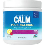 Natural Vitality Calm Plus Calcium Raspberry Lemon 226g - JING Organics