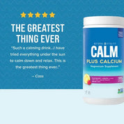 Natural Vitality Calm Plus Calcium Raspberry Lemon 226g - JING Organics