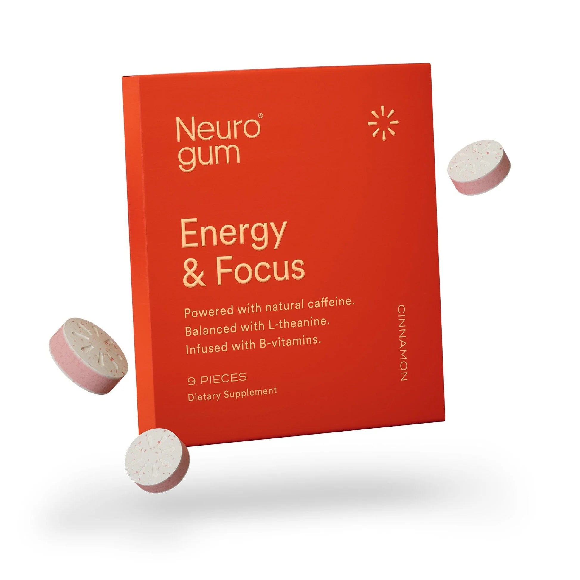 Neuro Energy & Focus Gum Cinnamon 9 Pieces