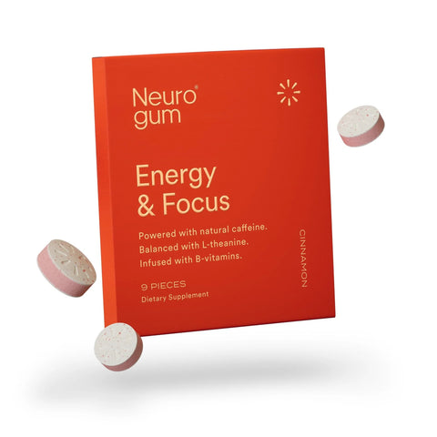 Neuro Energy &amp; Focus Chicles Canela 9 Piezas