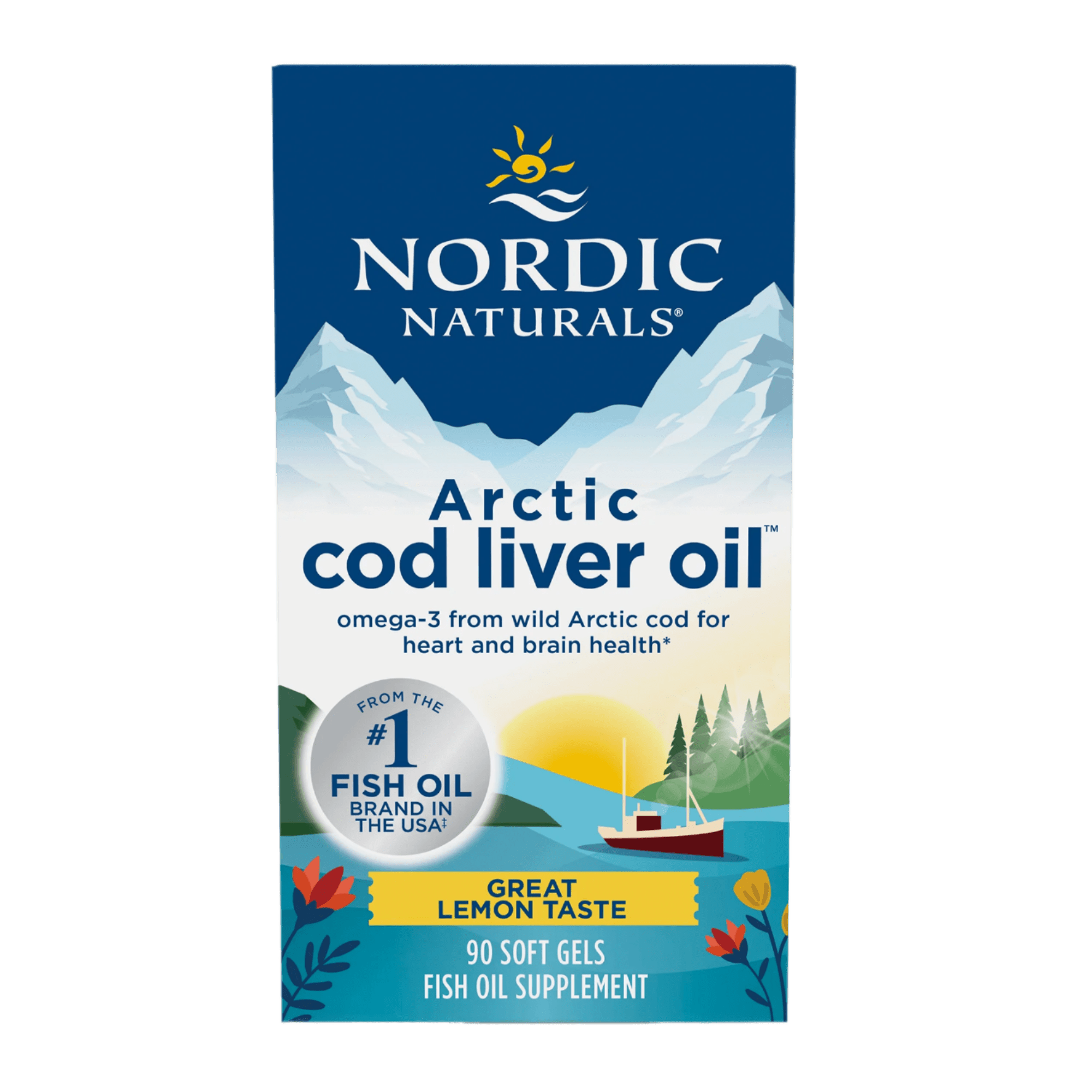 Nordic Naturals Arctic Cod Liver Oil 90 Soft Gels - JING Organics
